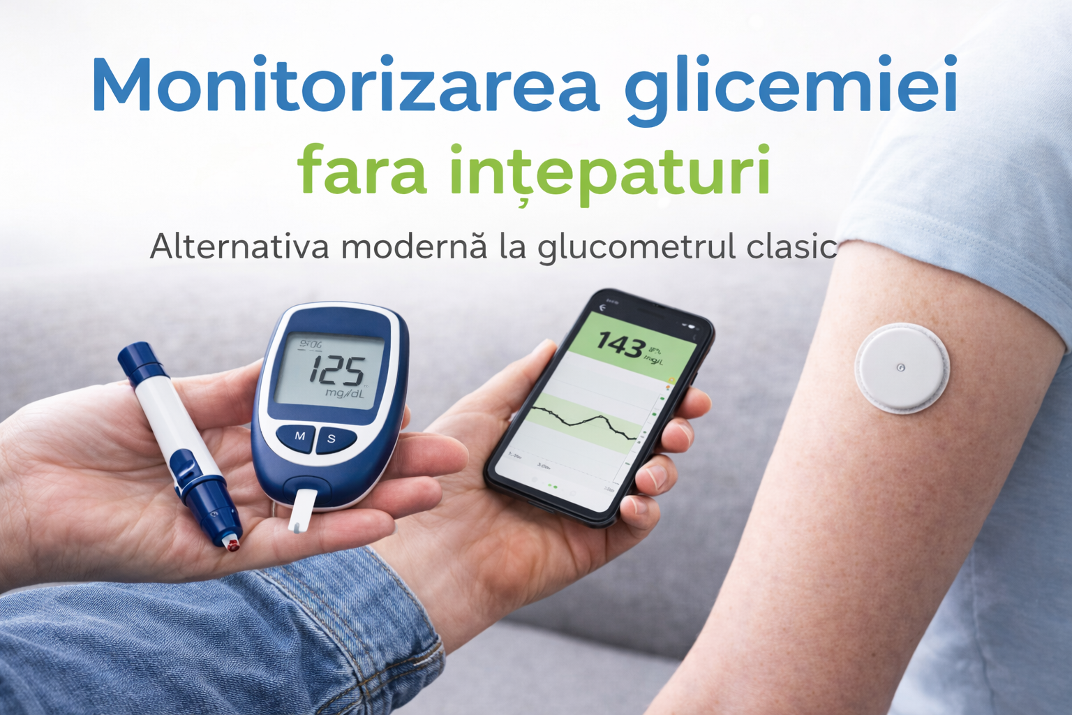 Monitorizarea glicemiei fără înțepături zilnice – alternativa modernă la glucometrul clasic