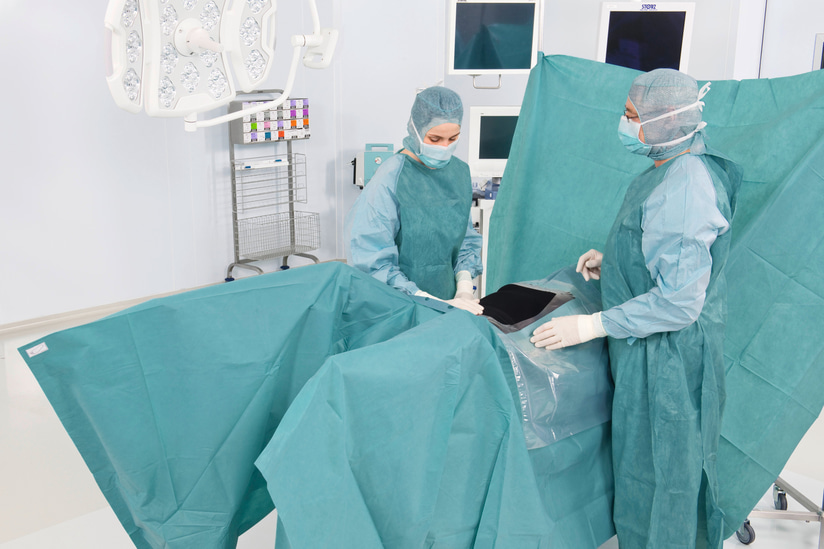 Foliodrape Protect Plus Laparoscopy I set campuri chirurgicale ranforsate sterile laparoscopie 5 buc, Hartmann