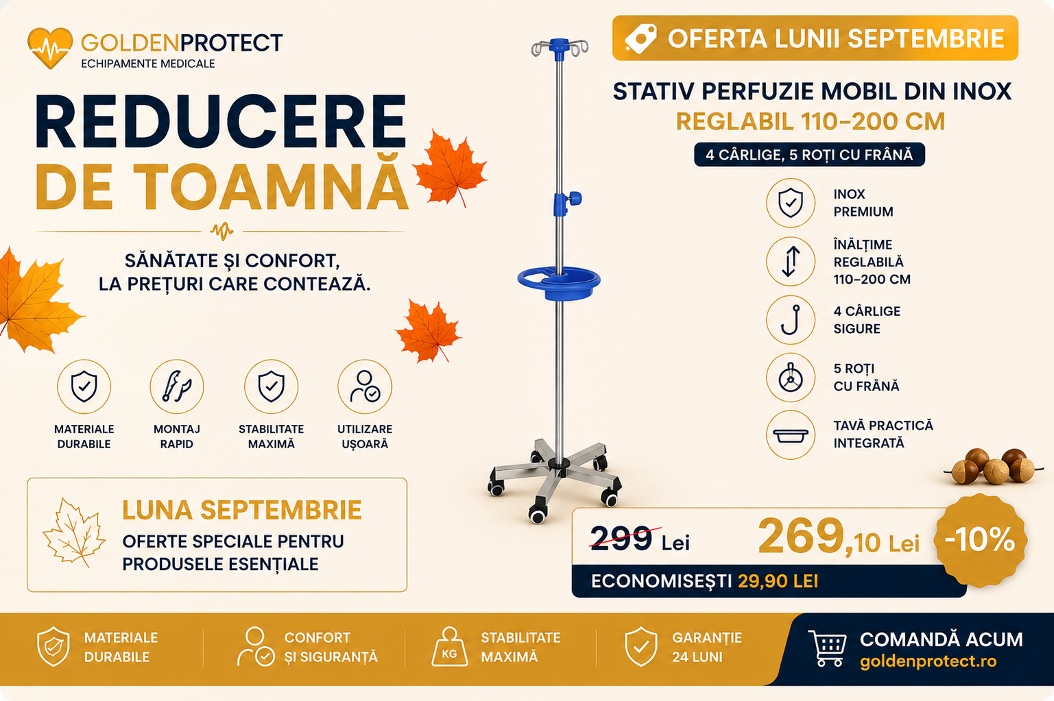 Scaun cu rotile pentru dus