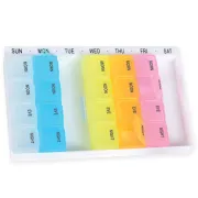Organizator medicamente cu 7 x 4 compartimente detasabile , engleza, Gima