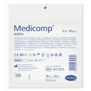 Medicomp Extra Sterile Comprese netesut 10 x 10 cm - 25 buc x 2 straturi, Hartmann