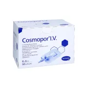 Cosmopor® I.V. 6 x 8 cm – Plasture steril autoadeziv pentru fixarea canulelor și protecția zonei de inserție, 50 bucati Hartmann
