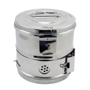Casoleta sterilizare cu capac 10x10cm