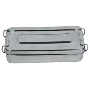 Cutie instrumentar cu manere din otel inox, 20x10x4cm