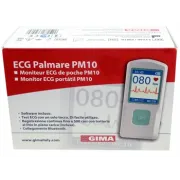 Monitor ECG de Palmă Portabil PM10 – Ecran Color TFT, Bluetooth, Aplicație Mobilă Gratuită și Software PC