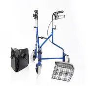 Cadru de mers pliabil cu 3 roti, sarcina maxima 120 kg