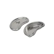 Tavă renală  Adâncă cu Capac din Oțel Inoxidabil AISI 304, 200x95x35 mm - 300 ml