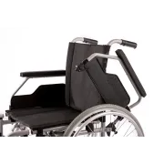 Scaun cu rotile pliabil, cotiere detasabile,  sarcina maxima 125 kg, garanție 24 luni
