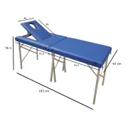 Masă de masaj pliabilă din aluminiu cu orificiu facial – tip geantă