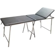 Masă de tratament pliabilă – tip geantă, neagră, cu husă de catifea