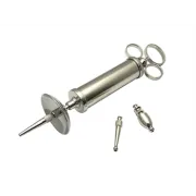 Seringă Schimmelbusch 50 ml din alamă cu 3 canule și bazin – pentru spălături auriculare
