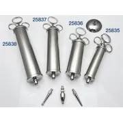 Seringă Schimmelbusch 150 ml din alamă cu 3 canule și bazin – pentru spălături auriculare
