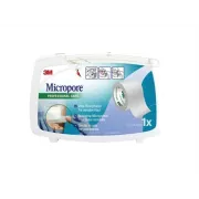 Leucoplast pe suport hârtie hipoalergenica 2,5 cm X 5 m MICROPORE™ ( Bandă de Hârtie Hipoalergenică, 25 mm x 5 m ) 3M