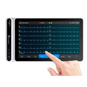Tabletă Electrocardiograf NEO ECG S120 – Ecran Touch Screen Color 7", Achiziție pe 12 Derivații, Conectori Banana Plug, Algoritm Glasgow și Transmisie Wireless WiFi/4G