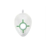 Masca facială anestezică nr. 4 pentru adulți – verde, cu pernă gonflabilă