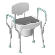 Scaun pentru dus si toaleta cu mânere de sprijin XL - sarcina maxima 227 kg