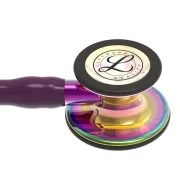 Stetoscop 3M™ Littmann® Cardiology IV – Finisaj Special Rainbow, tub Plum, tijă Violet (Cod 6239)