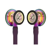 Stetoscop 3M™ Littmann® Cardiology IV – Finisaj Special Rainbow, tub Plum, tijă Violet (Cod 6239)