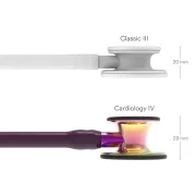 Stetoscop 3M™ Littmann® Cardiology IV – Finisaj Special Rainbow, tub Plum, tijă Violet (Cod 6239)
