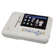 Electrocardiograf Portabil GIMA 600G (Cod 33222) – Ecran Color Tactil 7", Achiziție Simultană pe 12 Derivații, Imprimantă Termică Integrată și Interpretare Automată