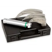 Set laringoscop LED GIMA Green F.O. 3.5 V cu 3 lame McIntosh 2-3-4 pentru adulți