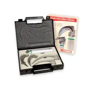 Set laringoscop LED GIMA Green F.O. 3.5 V cu 4 lame McIntosh 1-4 pentru adulți