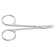 Foarfecă Aesculap pentru iridectomie și ligaturi, curbată, vârf ascuțit, 11 cm – BC111R, BBraun