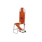 Targă de urgență pliabilă 2 în 1 GIMA – convertibilă în scaun | Portocalie, aluminiu + nylon