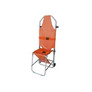 Targă de urgență pliabilă 2 în 1 GIMA – convertibilă în scaun | Portocalie, aluminiu + nylon