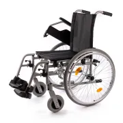 Scaun cu rotile pliabil, cotiere detasabile,  sarcina maxima 125 kg, garanție 24 luni - șezut 39 cm