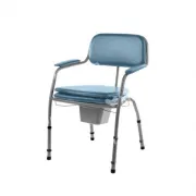 Scaun Toaletă Reglabil – tapițat, cu recipient inclus – capacitate 130 kg
