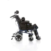 Fotoliu rulant multipostural Moretti Relief Go! CP900 – roți spate de 30 cm, cadru din oțel, ajustări multiple