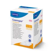 Cosmopor plasturi transparenți cu corp absorbant 5 x 7.2 cm (IM 2.5 x 4 cm) 50 buc/cutie, Hartmann