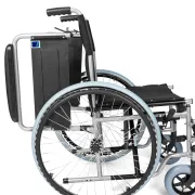 Scaun rulant BASIC-TIM din oțel, pliabil, 16.8 kg, capacitate 115 kg, șezut 48 cm
