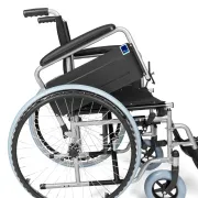 Scaun rulant BASIC-TIM din oțel, pliabil, 16.8 kg, capacitate 115 kg, șezut 48 cm