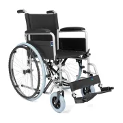 Scaun rulant BASIC-TIM din oțel, pliabil, 16.8 kg, capacitate 115 kg, șezut 48 cm