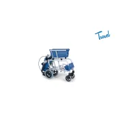 Scaun cu rotile pliabil din aluminiu anodizat – cadru dublu transversal – Seria Travel, sustinere 75 kg