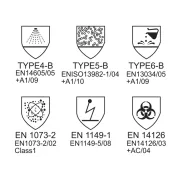 Combinezon de protecție tip 4B-5B-6B, cusături lipite, 60 g – de unică folosință
