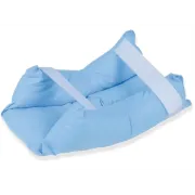Pernă pentru călcâi 32x12 cm, fibră siliconică, husă 100% bumbac, fabricată în Italia