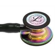 Stetoscop 3M™ Littmann® Cardiology IV – Negru, Finisaj Curcubeu