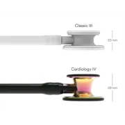 Stetoscop 3M™ Littmann® Cardiology IV – Negru, Finisaj Curcubeu