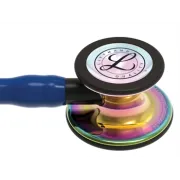 Stetoscop 3M™ Littmann® Cardiology IV – Albastru marin, Finisaj Curcubeu