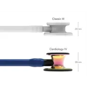 Stetoscop 3M™ Littmann® Cardiology IV – Albastru marin, Finisaj Curcubeu