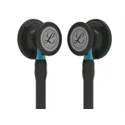 Stetoscop 3M™ Littmann® Cardiology IV – Negru cu Tijă albastra, Finisaj Negru