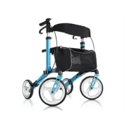 Prince Rolator pliabil din aluminiu cu roți PU, scaun și accesorii