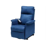 Fotoliu liftabil Arianna Lift cu 2 motoare – ignifug, suport picioare extra, culoare albastru