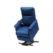 Fotoliu liftabil Arianna Lift cu 2 motoare – ignifug, suport picioare extra, culoare albastru