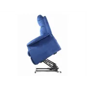 Fotoliu liftabil Arianna Lift cu 2 motoare – ignifug, suport picioare extra, culoare albastru