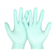 Manusi verzi de examinare si protecție VERDE, Aldena , nitril nepudrat, 100 buc/cutie  - mărimea XS