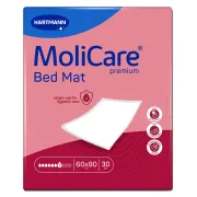 Molicare premium bed mat aleze de unică folosință protecție absorbantă pentru pat și suprafete 7 picaturi 30 buc 60x90 cm, Hartmann